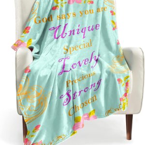 Simplive Regalos cristianos para mujeres, regalos religiosos de 50 x 60 pulgadas, manta con pensamientos inspiradores y oraciones, manta religiosa, Simplive Regalos cristianos para mujeres, regalos religiosos de 50 x 60 pulgadas, manta con pensamientos inspiradores y oraciones, manta religiosa,