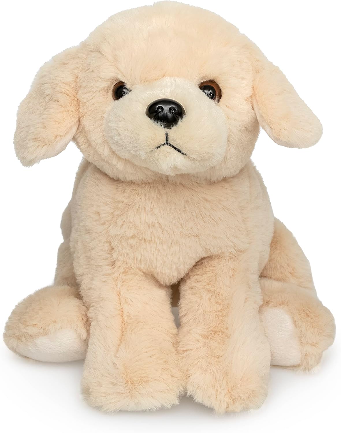 Jolitee Golden Retriever – Animales de peluche suaves y abrazables para perro Golde de 12 x 9 pulgadas, animal de peluche de cachorro para niños,