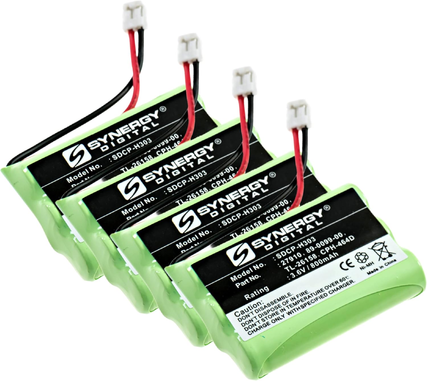 Synergy Digital Baterías inalámbricas para teléfono, compatibles con Lucent 27910, (Ni-MH, 3.6V, 800 mAh), repuesto para batería AT&T 27910, el
