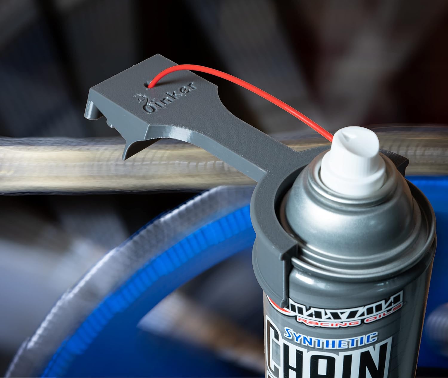 Engrasador de cadena de motocicleta tamaño de cadena #530 compatible con Maxima, Silkolene, Motorex, WD-40