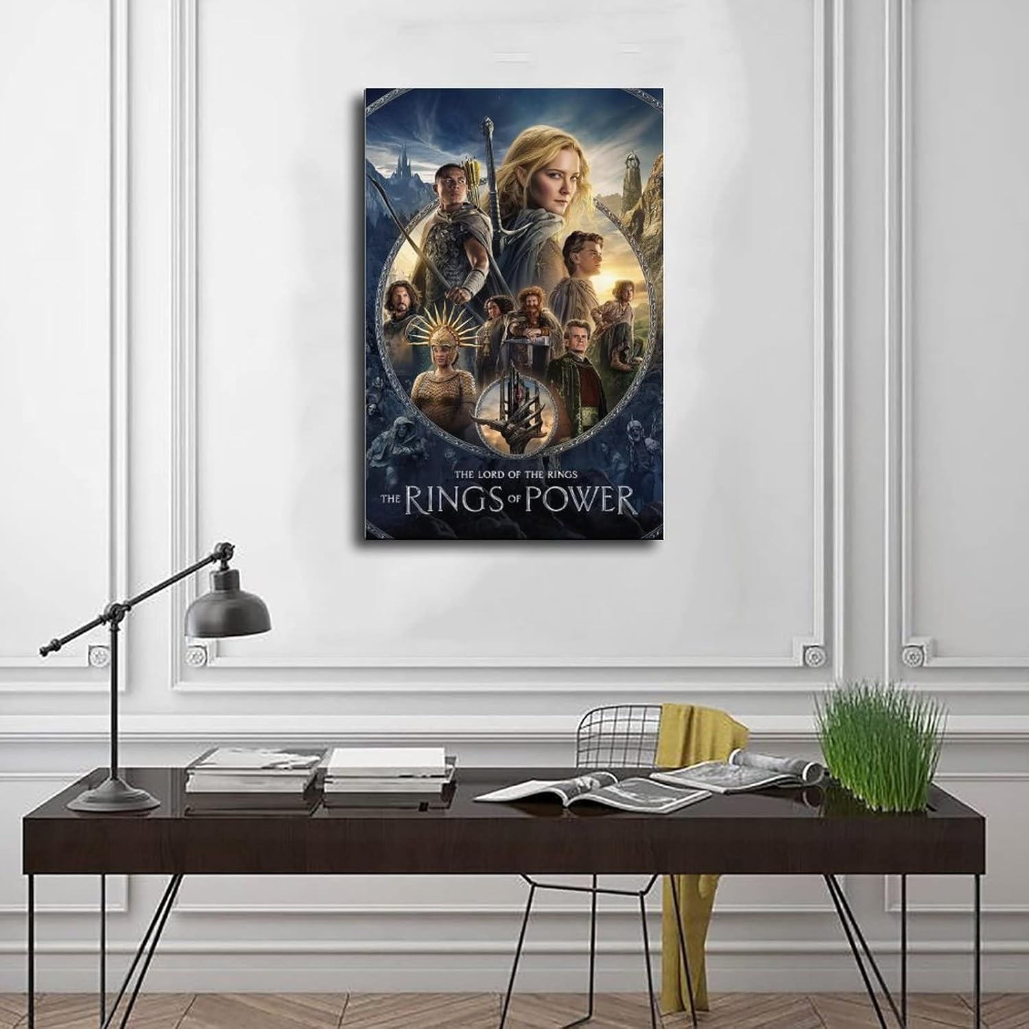 El Señor De Los Anillos Los Anillos Del Programa de TV Póster de Lienzo Decoración Dormitorio Paisaje Deportivo Oficina Decoración de Habitación