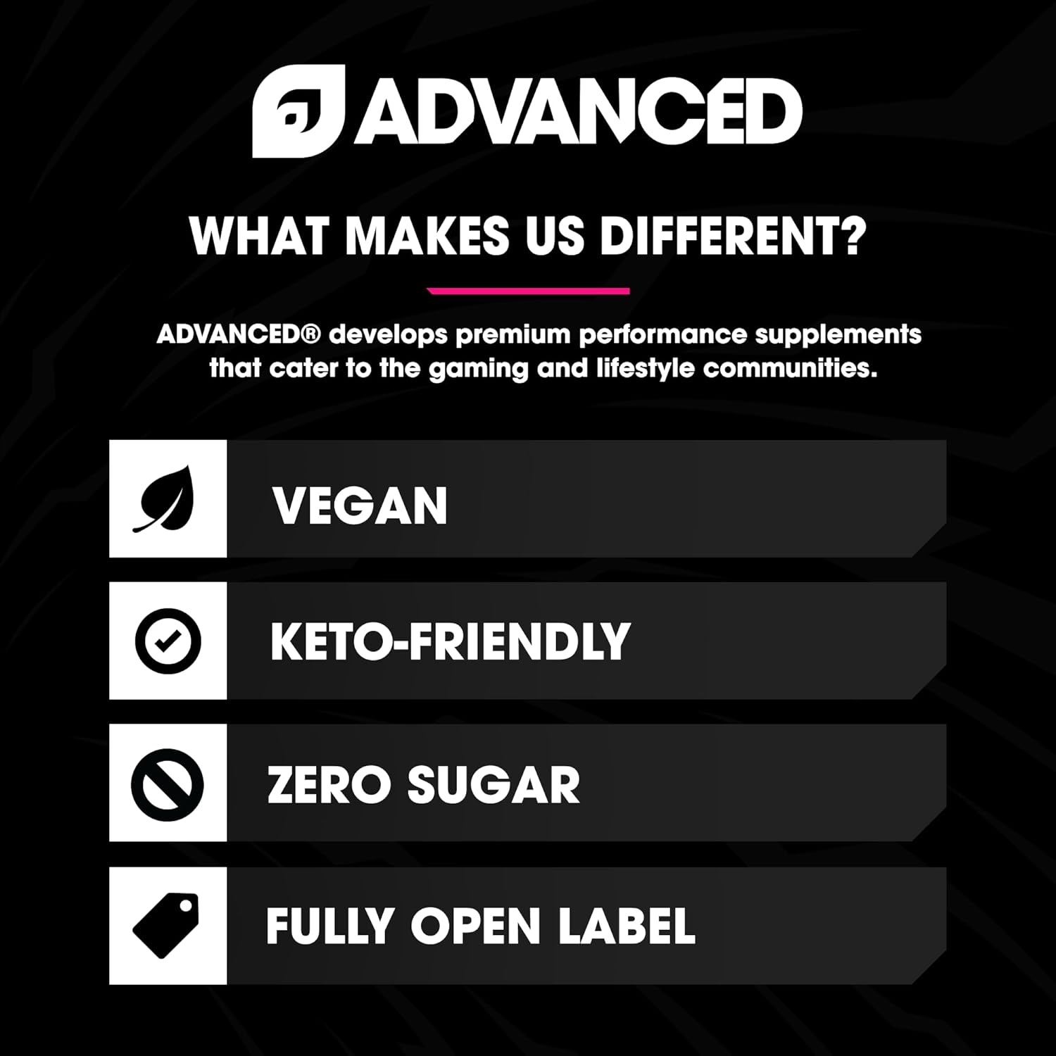 Advanced Fórmula de enfoque y concentración con NooLVL – Claridad mental y aumento de energía para juegos, trabajo y estudio, sin azúcar y apto para