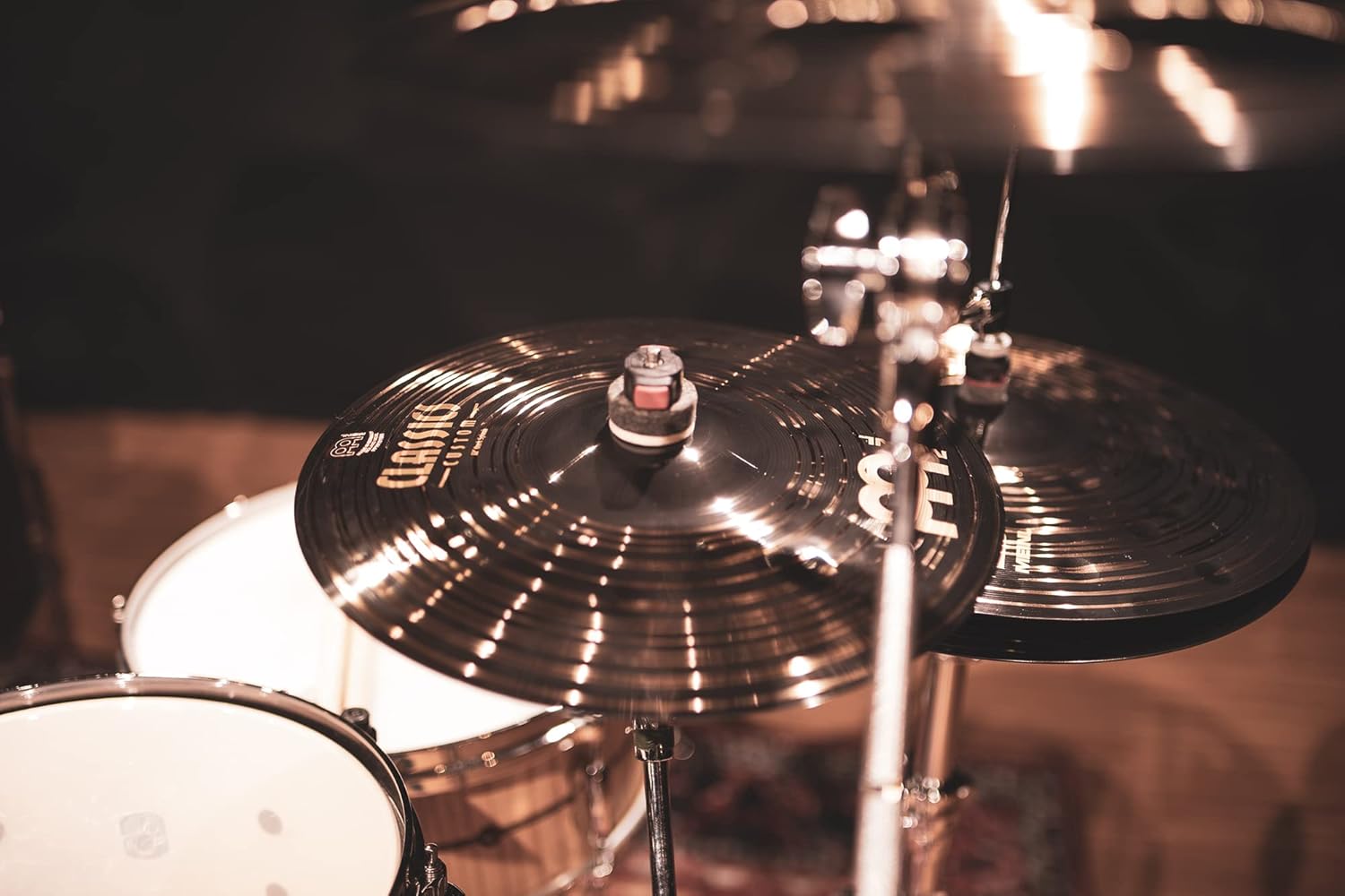 Meinl Cymbals Classics Custom Dark Splash Platillo de 12 pulgadas, fabricado en Alemania, para roca, metal y fusión, garantía de 2 años (CC12DAS)