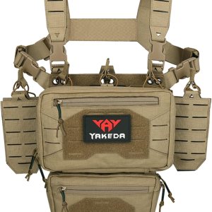 YAKEDA – Mini aparejo táctico 1000D corte láser multifuncional ajustable táctico al aire libre chaleco con bolsas Mag YAKEDA – Mini aparejo táctico 1000D corte láser multifuncional ajustable táctico al aire libre chaleco con bolsas Mag