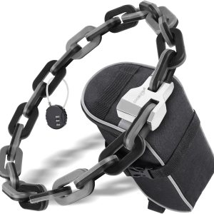 Candado de cadena para bicicleta con carcasa de ABS, cerradura de bicicleta de 3.12 pies con 0.4 pulgadas de grosor, cerradura de bicicleta Candado de cadena para bicicleta con carcasa de ABS, cerradura de bicicleta de 3.12 pies con 0.4 pulgadas de grosor, cerradura de bicicleta