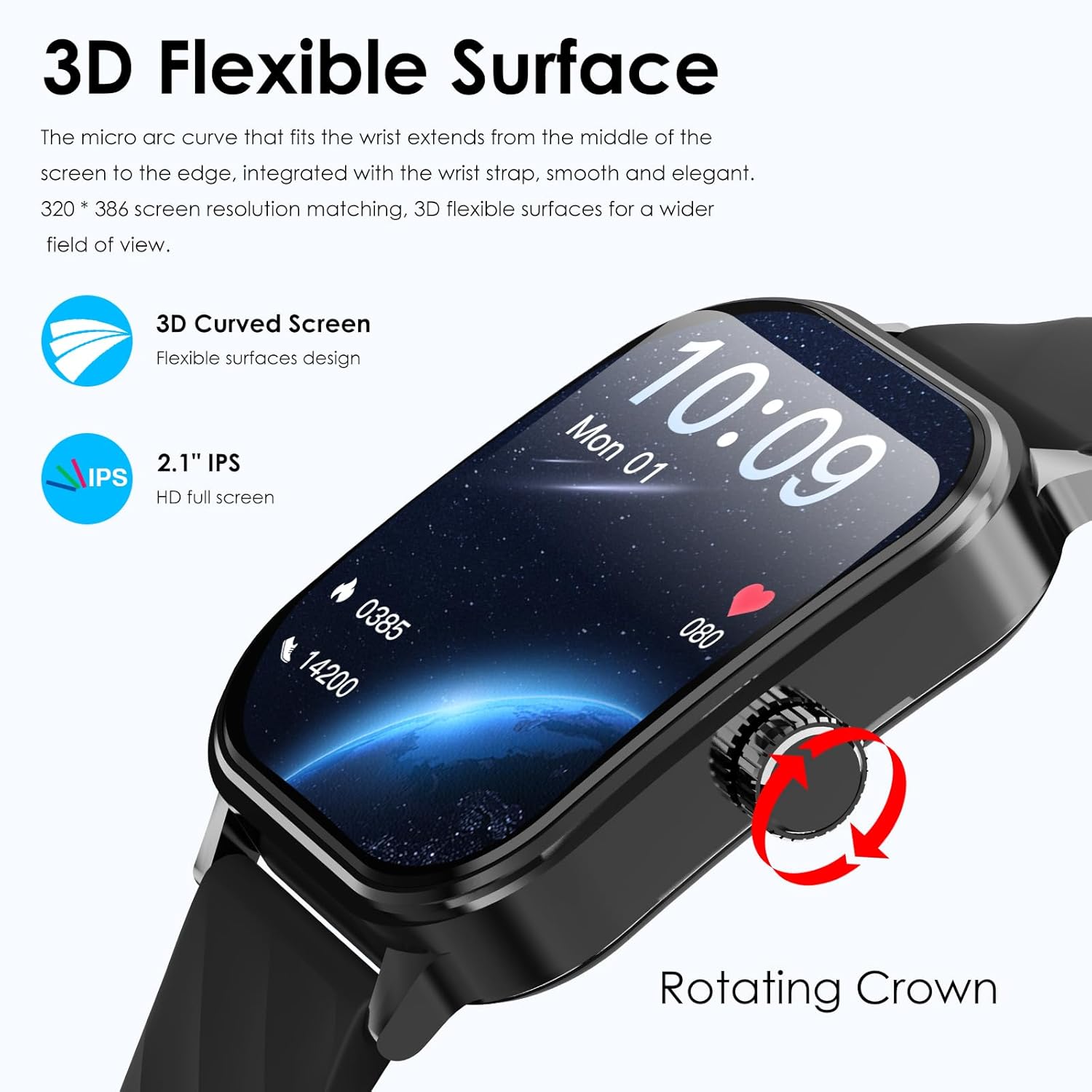 YYKY Relojes inteligentes para hombres y mujeres con llamada Bluetooth, rastreador de actividad física con frecuencia cardíaca, monitor de sueño,