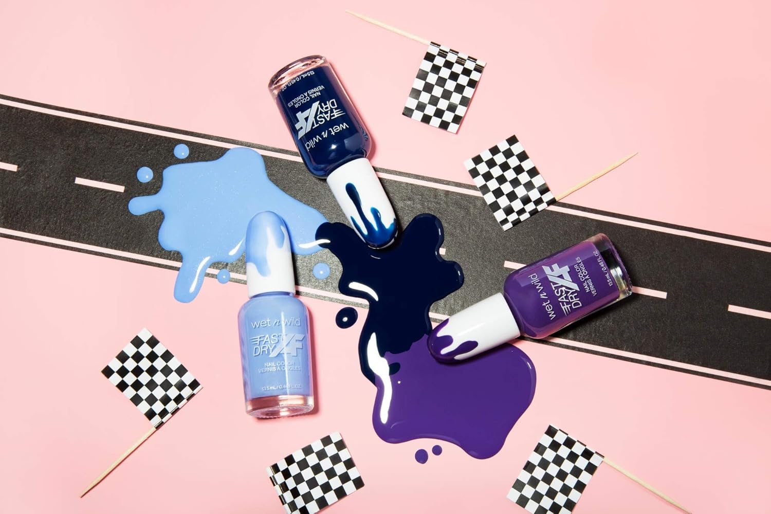 Esmalte de uñas Wet n Wild de secado rápido AF, de larga duración