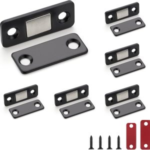 Ravinte Pestillo magnético para puerta, cierre magnético ultrafino para gabinete con adhesivo fuerte, imanes ocultos para puerta de gabinete, cierre Ravinte Pestillo magnético para puerta, cierre magnético ultrafino para gabinete con adhesivo fuerte, imanes ocultos para puerta de gabinete, cierre