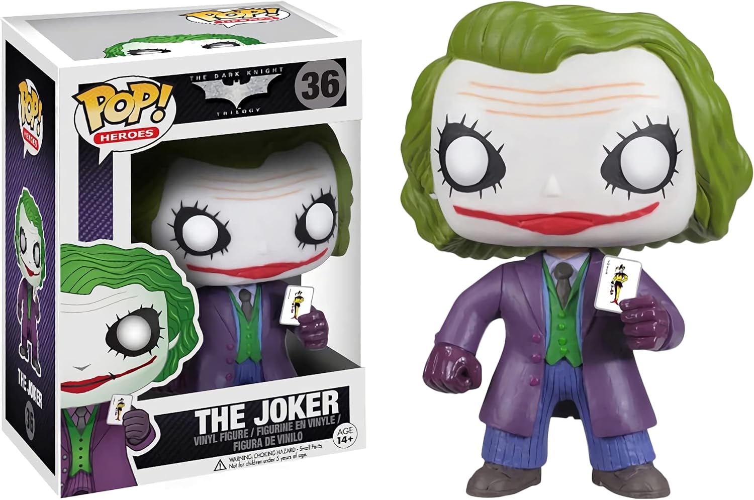 The Joke r Fun ko P o p ! Heroes – Figura de vinilo con 1 protector gráfico compatible con ‘ToysDiva’ (036 – 03372 – B)