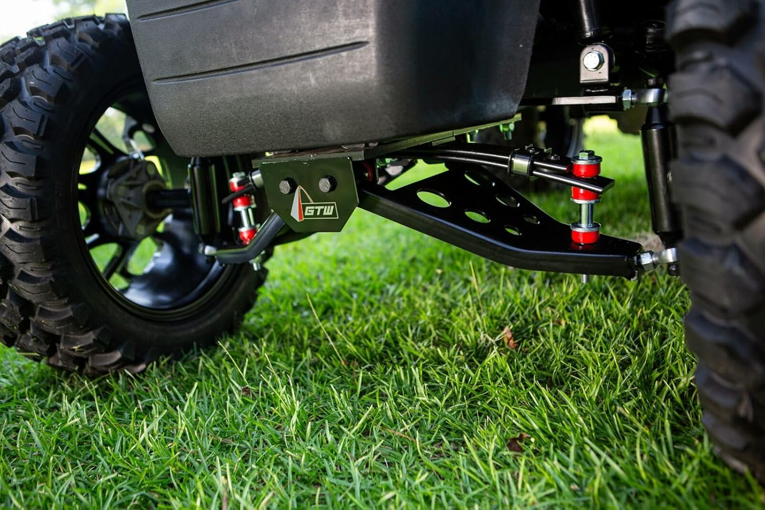 GTW Kit de elevación de carrito de golf con brazo en A doble de 4 pulgadas para modelos eléctricos EZGO RXV  Compatible con modelos eléctricos