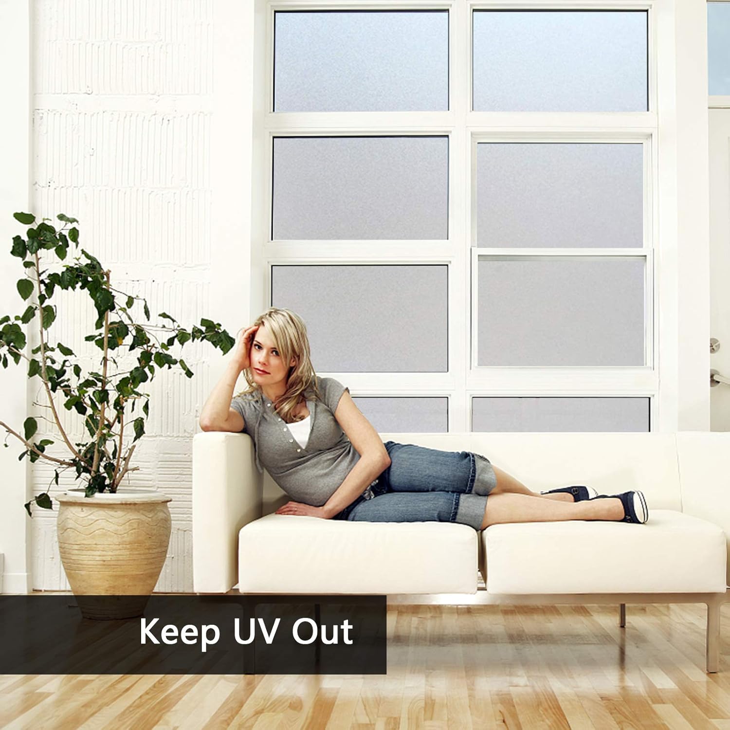 Película de privacidad para ventana, bloqueo solar, UV, película de vidrio esmerilado para ventana, autoadhesivas, calcomanías de control de calor,