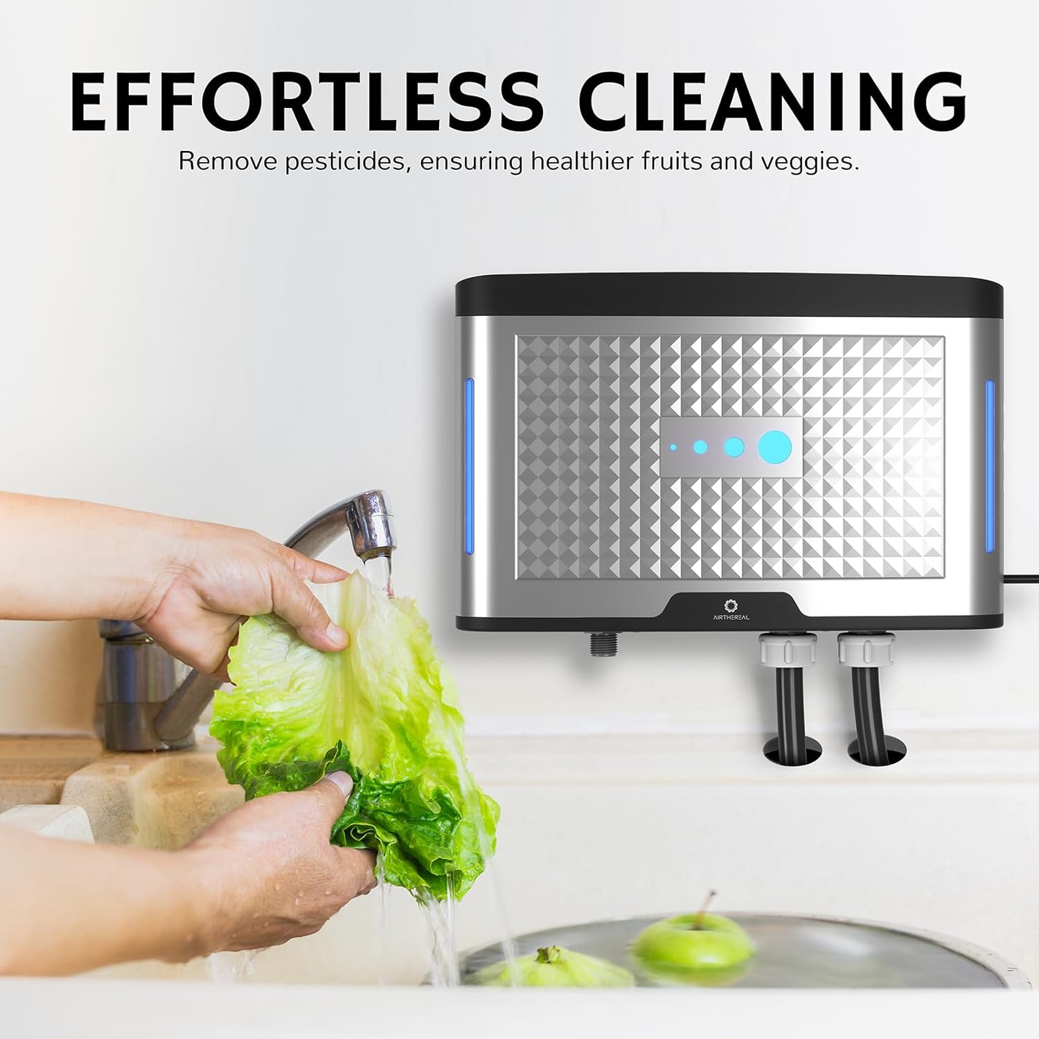 AIRTHEREAL AH20K Sistema de lavandería con ozono – Generador de ozono para lavadora, dispositivo de agua con ozono – Desinfecta y lava la ropa con