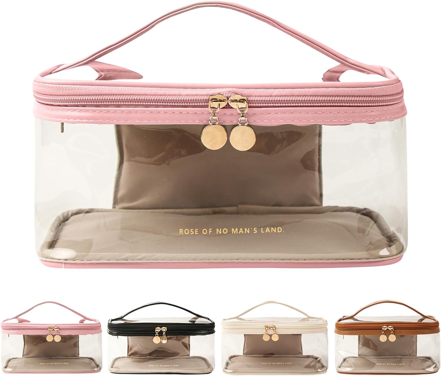 Bolsa de viaje para cosméticos, bolsa de cosméticos de doble capa, bolsa de maquillaje grande, bolsa de maquillaje de viaje, bolsa organizadora de