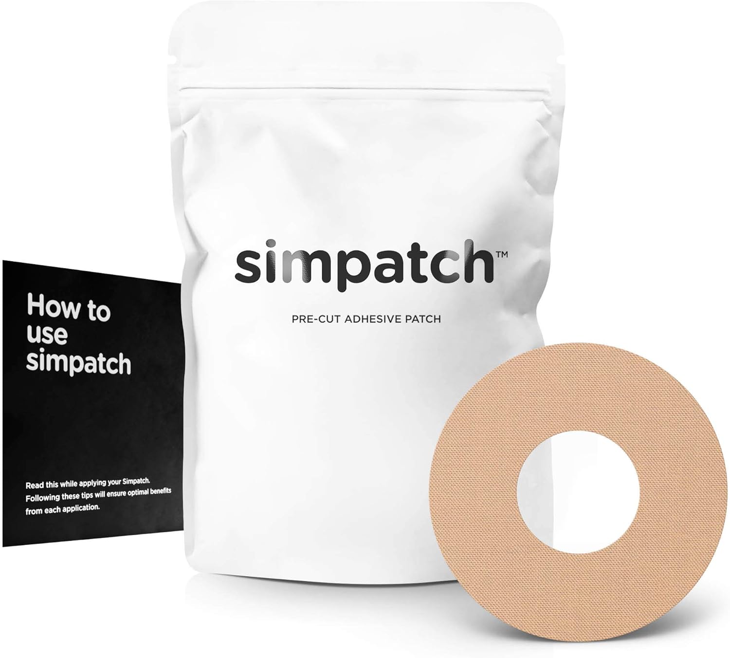 SIMPATCH Parche adhesivo  Paquete de 30  Varios colores disponibles (beige)