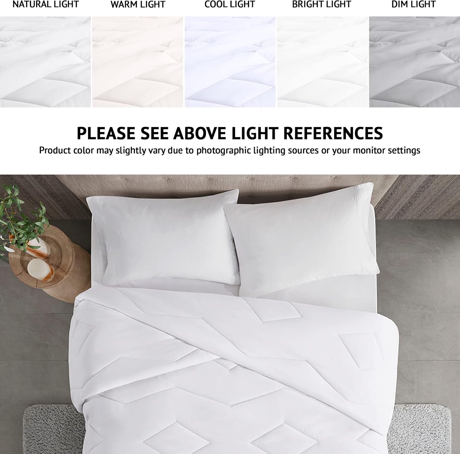 Madison Park Windom – Edredón alternativo de plumón sintético 3M, tratamiento de absorción de humedad Scotchgard de alta calidad, funda de cama