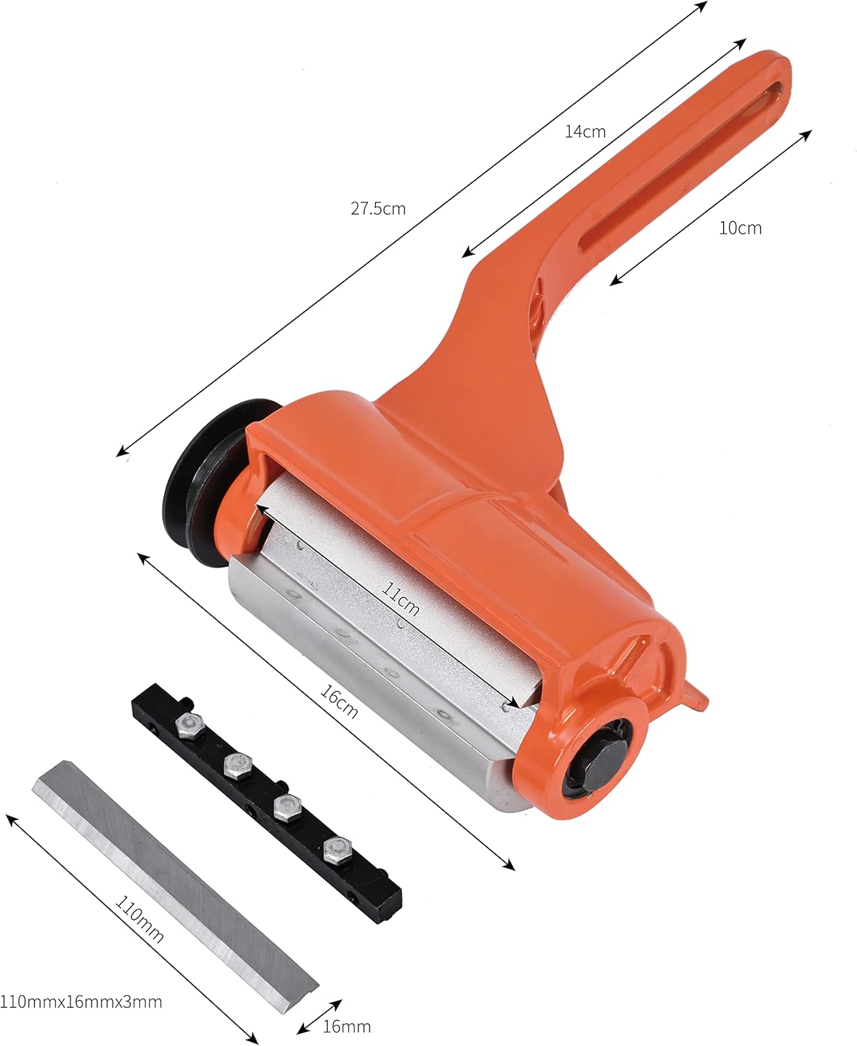 Descortezador de troncos, herramienta de descortezado de madera de aleación de aluminio mejorada, accesorio de motosierra con 6 cuchillas para
