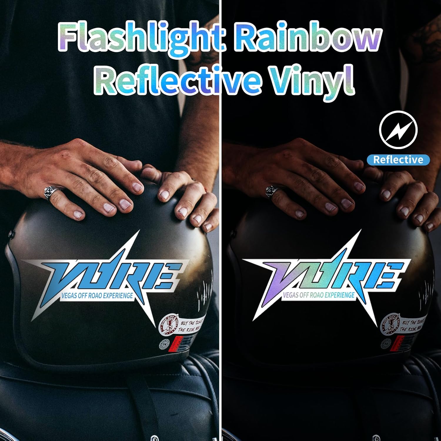 AHIJOY Vinilo reflectante permanente de 12 pulgadas x 5 pies, vinilo adhesivo azul para tazas, manualidades, letreros, álbumes de recortes, letras,