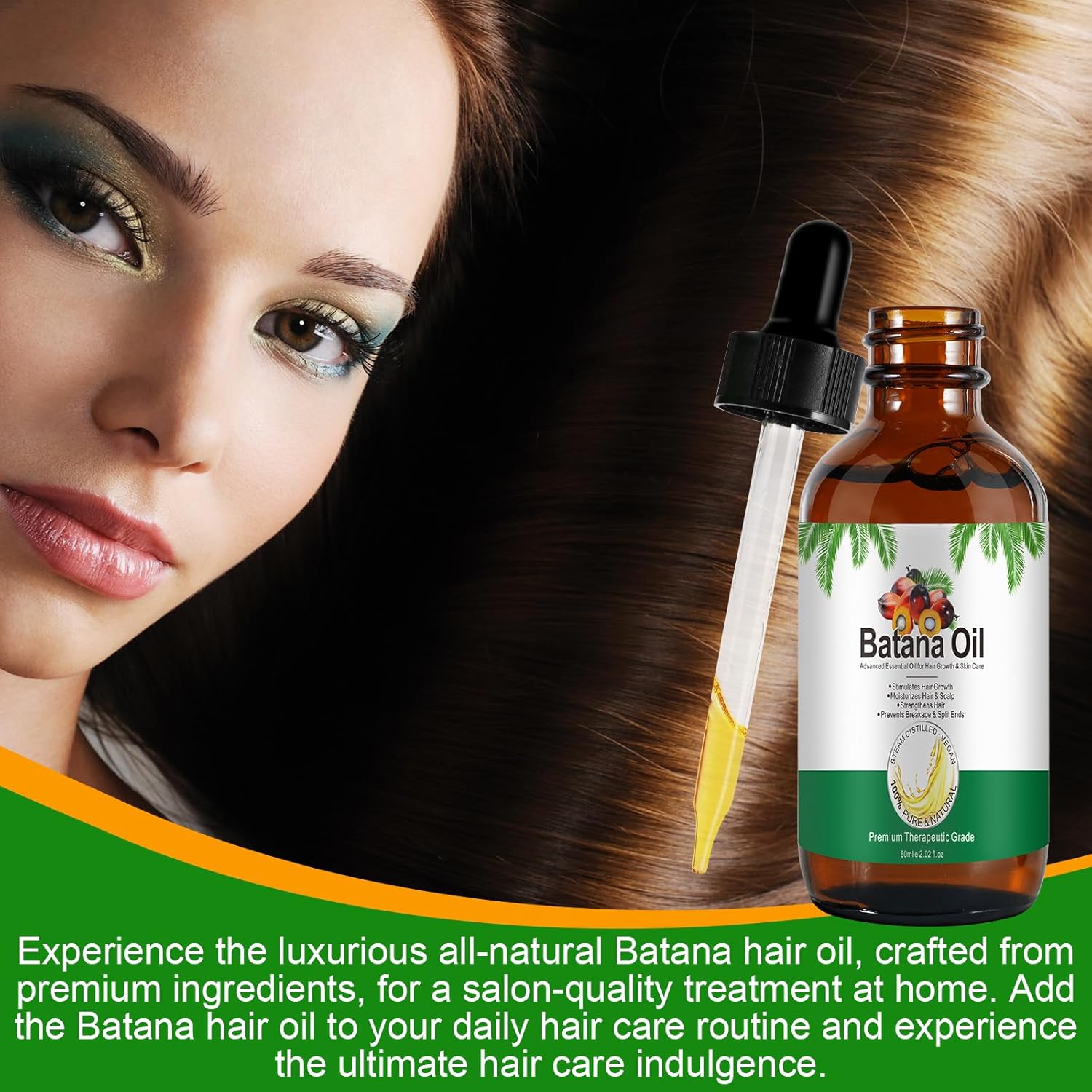 Aceite de batana para el crecimiento del cabello, aceite de batana 100% crudo para el crecimiento y la nutrición del cabello promueve el bienestar