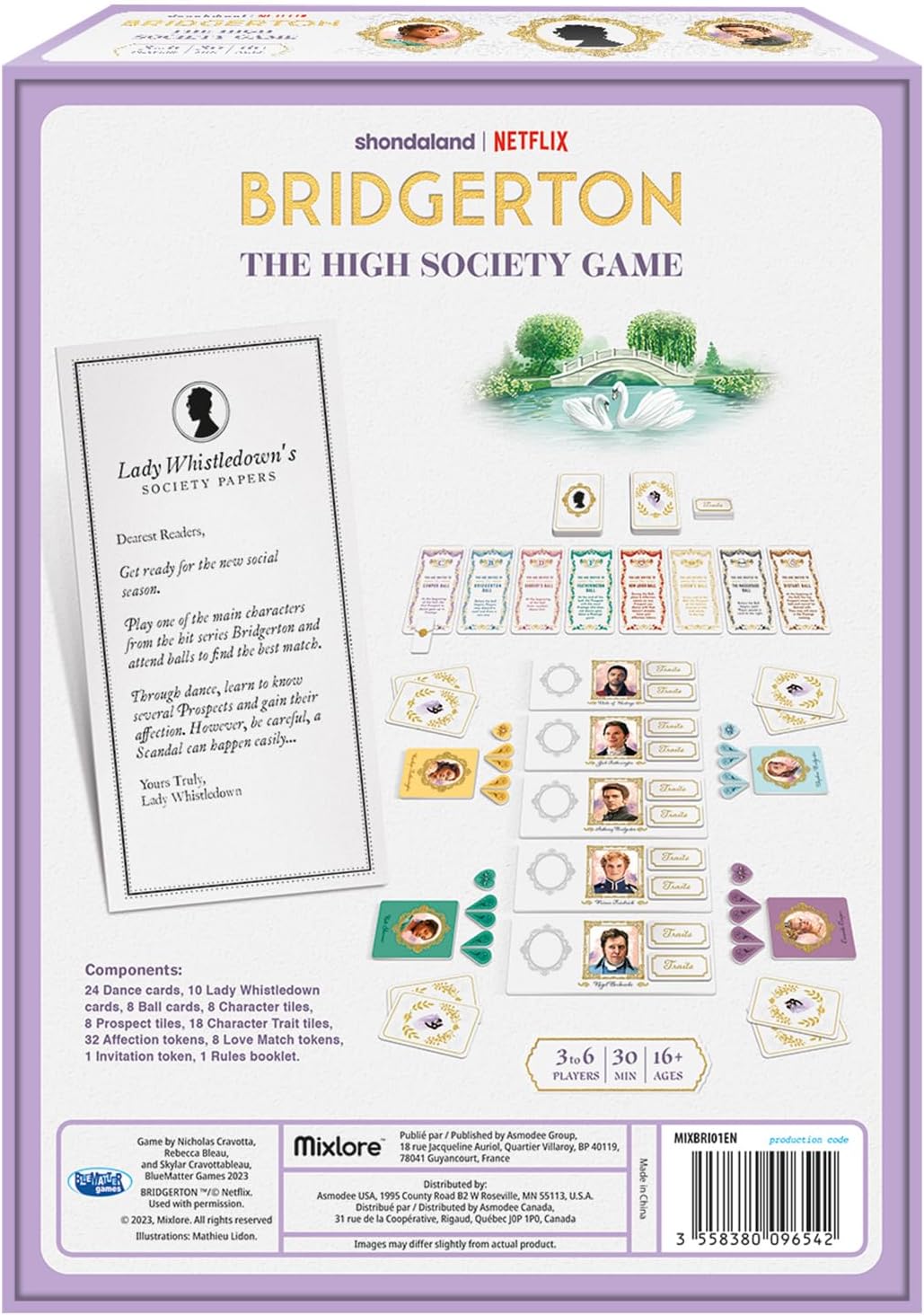 Bridgerton The High Society – Juego de estrategia basado en la serie de televisión The Hit Netflix, divertido juego para adultos de 16 años, 3 a 6