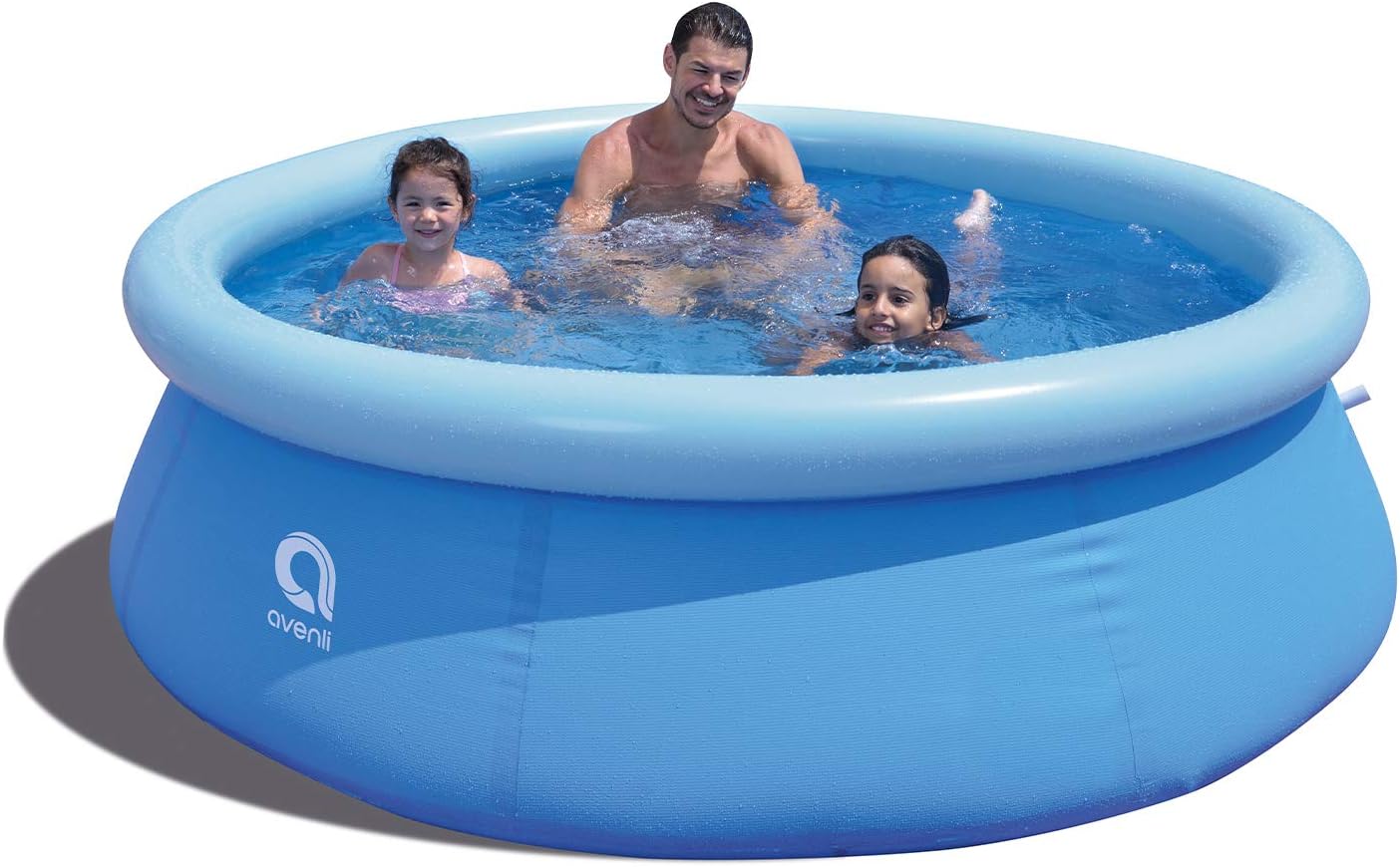JLeisure Avenli 17806US – Juego de 8 pies x 25 pulgadas para 1 a 3 personas con capacidad para niños inflables para exteriores, piscina para patio