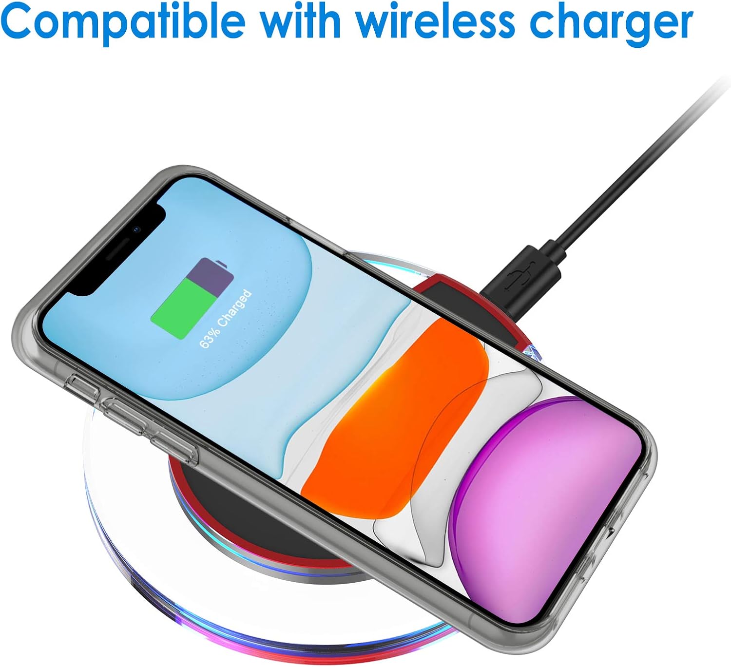 JETech – Funda para iPhone 11 de 6.1 pulgadas, no se torna amarillenta, a prueba de golpes, con parte trasera transparente y antirayaduras (color