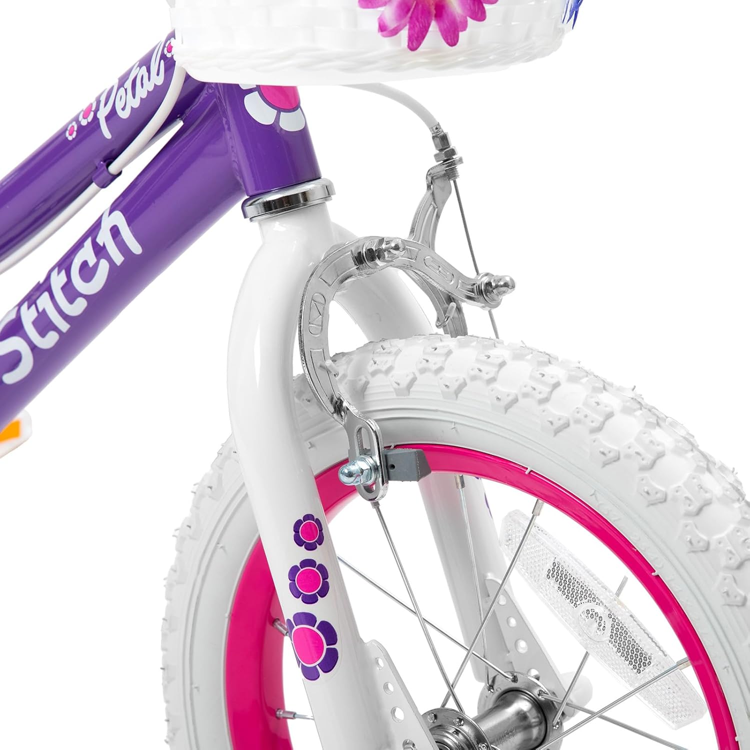JOYSTAR Petal – Bicicleta para niñas pequeñas y niños, bicicleta para niños de 12, 14, 16 años, con cesta para niñas de 2 a 9 años, bicicleta para