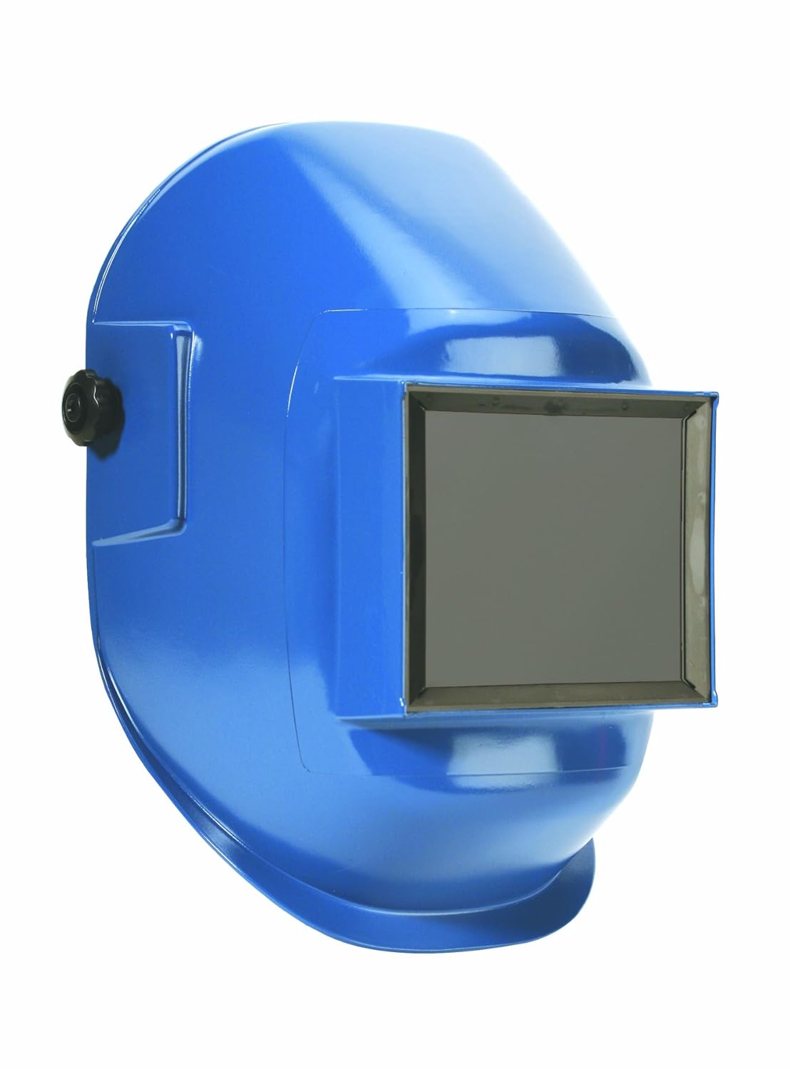 Sellstrom Casco de soldadura de nailon súper Tuff ligero con 4-14 “x 5-14” Sel-Snap Fijo Front, Resina Termoplástica resistente, Recubierto Azul,