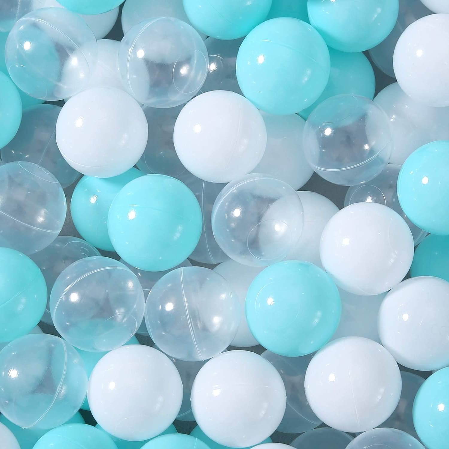 STARBOLO Paquete de 100 pelotas para hogueras, sin BPA y ftalatos, no tóxicas, a prueba de aplastamiento, bolas de plástico suave para niños de 1,