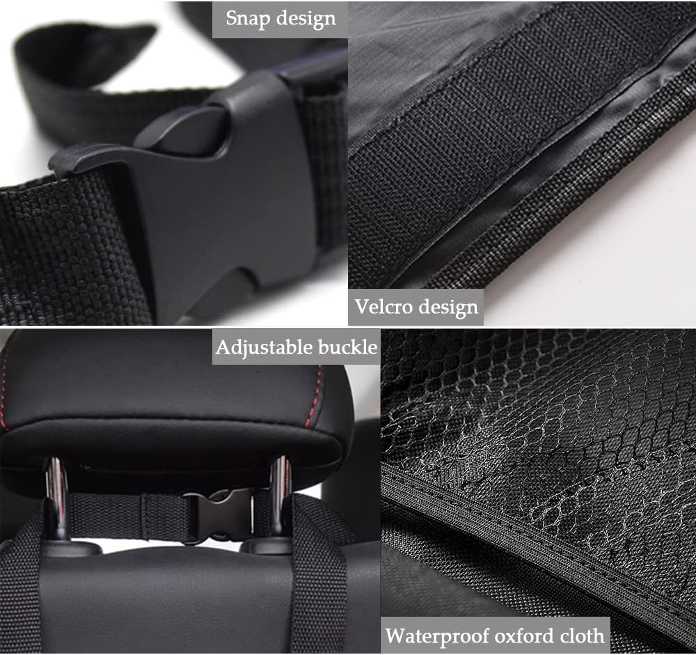 ASUBHA Organizador de maletero de automóvil, bolsa de almacenamiento, organizador de coche de gran capacidad con 8 bolsillos, organizador colgante