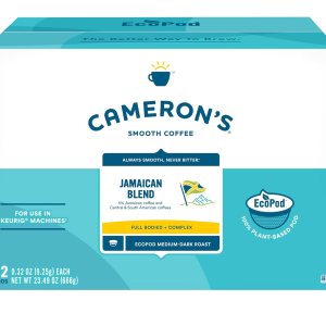 Cameron’s Coffee Cápsulas de una sola porción, mezcla jamaicana, 72 unidades, (paquete de 1) Cameron’s Coffee Cápsulas de una sola porción, mezcla jamaicana, 72 unidades, (paquete de 1)