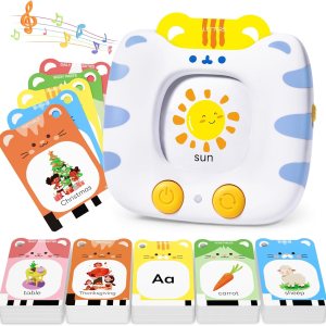 Tarjetas didácticas parlantes para niños pequeños de 1 a 5 años de voz clara y tarjetas gruesas y fáciles de deslizar dentro y fuera, juguetes Tarjetas didácticas parlantes para niños pequeños de 1 a 5 años de voz clara y tarjetas gruesas y fáciles de deslizar dentro y fuera, juguetes