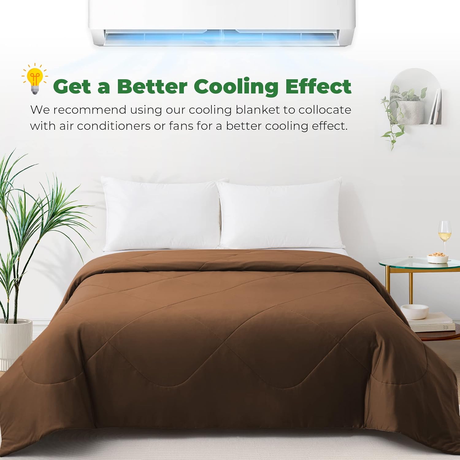 Mantas refrescantes para personas que duermen con calor, manta fresca Q-Max 0.4 de punto gofre, absorbe el calor para mantener a los adultos en