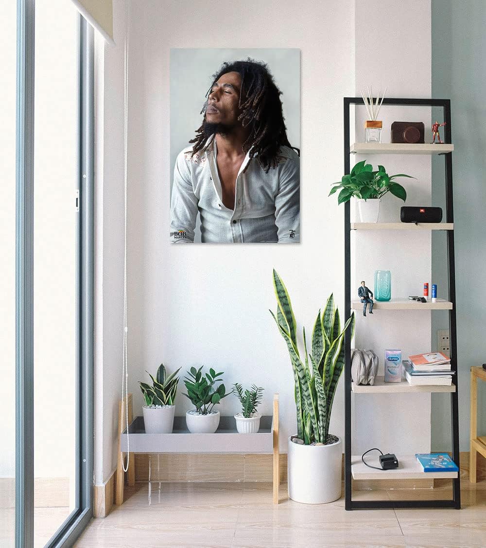 POSTER STOP ONLINE Bob Marley – Póster musical (redención – humo soplado) (tamaño 24 x 36)