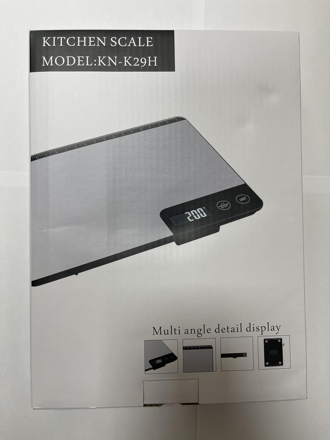 Báscula digital de cocina de 33 libras, área de pesaje grande, báscula electrónica profesional de alimentos, báscula doméstica de acero inoxidable,