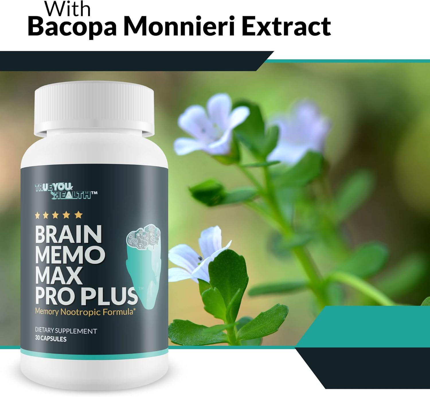 Brain Memo Max Pro Plus – Suplemento de memoria y cerebro superior Max Pro – Apoya la memoria mejorada y la agudeza mental – Ayuda a la función
