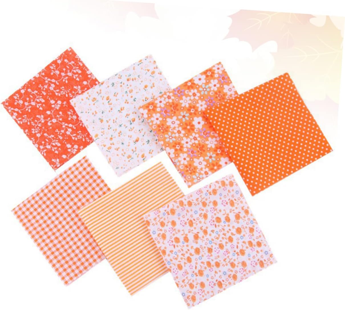 2 paquetes de tela de lino para ropa, tela de punto para manualidades, tela de lino impresa, cuartos de tela gruesos, cuadrados de acolchado
