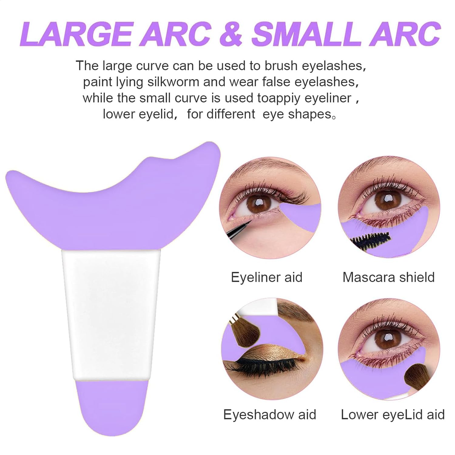 Plantillas delineador de ojos de silicona, herramienta delineador de ojos con alas, herramienta de maquillaje reutilizable, delineador de ojos,