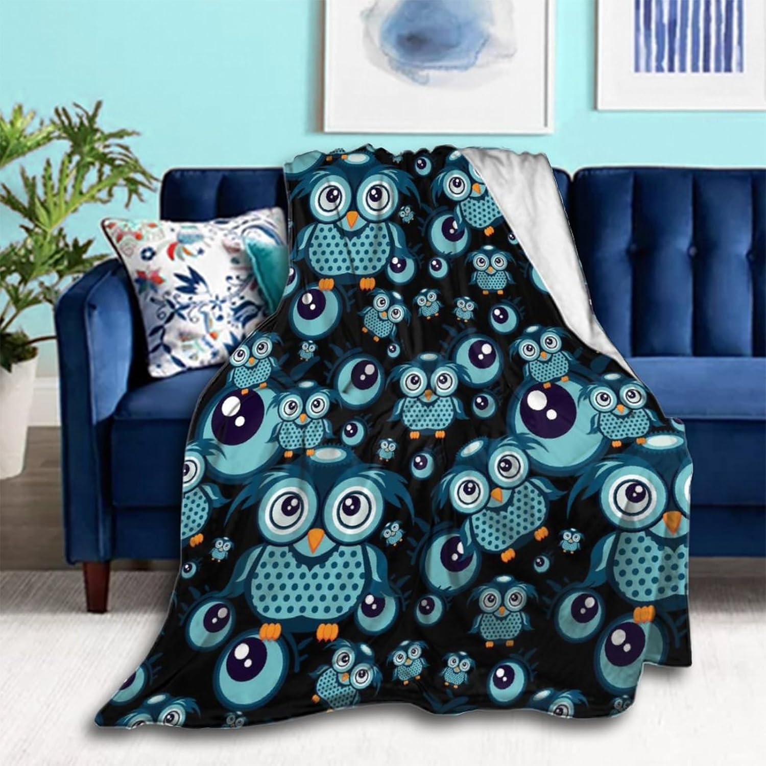 Manta decorativa de fiesta cálida y ligera para sofá, hogar, cama, sofá o dormitorio, divertida y acogedora manta de forro polar para hombres y