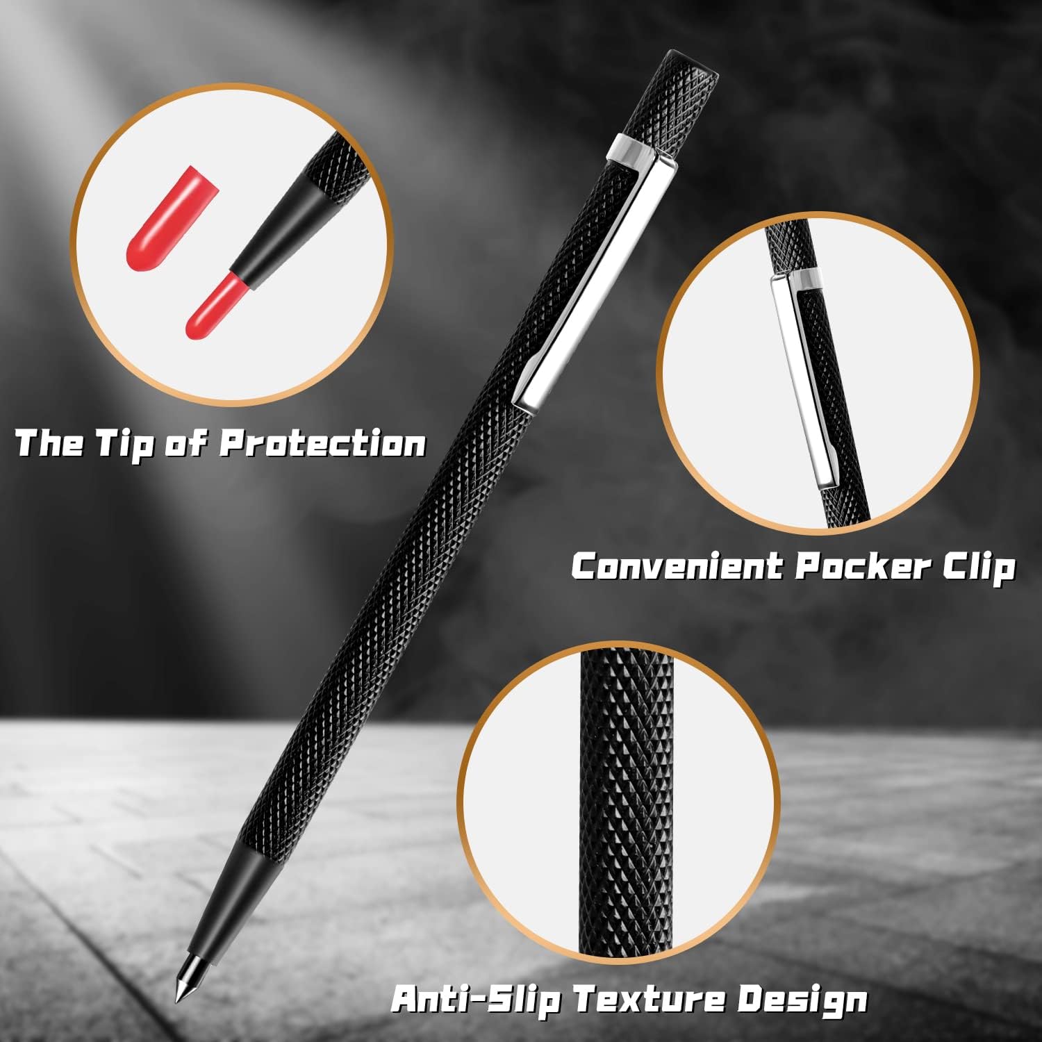 Foranyo Metal Scribe – Carburo de tungsteno Scriber Metal Scribe Herramientas Grabado Pluma Carburo Scribe Herramienta para Hoja de