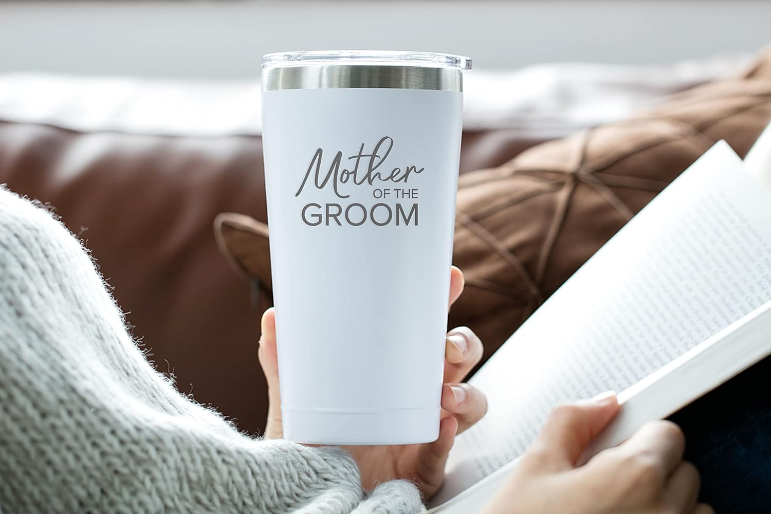 Sodilly Vaso de acero inoxidable grabado, ideal para celebraciones de boda, regalos para la madre del novio, recuerdo especial para la madre del
