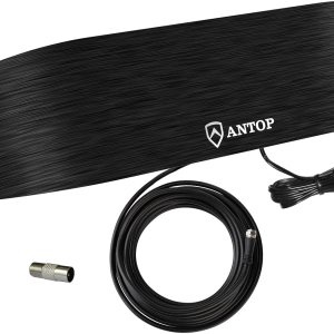 ANTOP Antenna d Antena de radio amplificada FM AM, antena de radio interior para receptor, recepción multidireccional para señales de audio de radio ANTOP Antenna d Antena de radio amplificada FM AM, antena de radio interior para receptor, recepción multidireccional para señales de audio de radio
