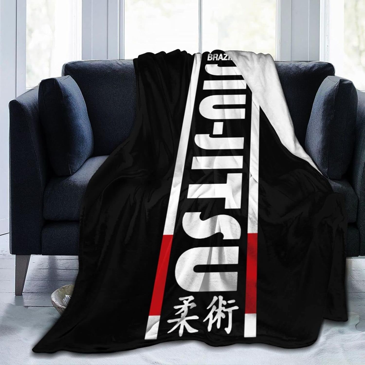 Jiu Jitsu – Manta de franela suave y mullida para sofá, cálida y decorativa