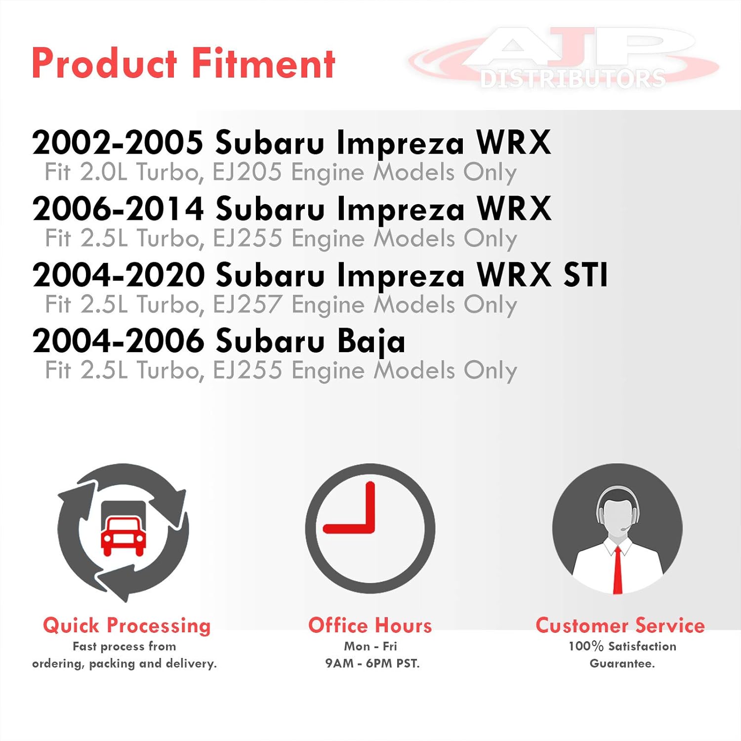 AJP Distribuidores Reemplazo JDM Performance Upgrade 12 piezas Kit de tuerca de perno de cabeza de cilindro para Impreza WRX STI Baja Legacy