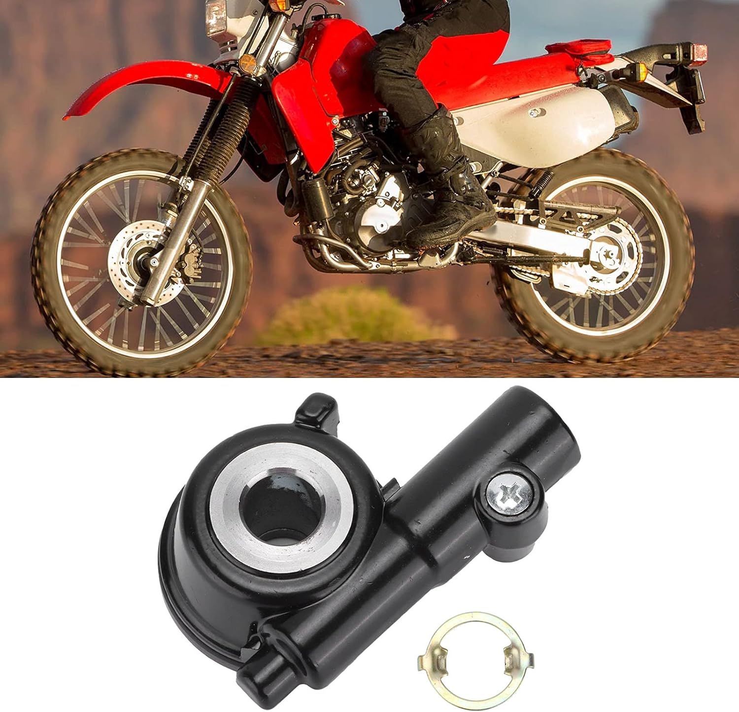 Aramox Caja de engranajes de transmisión del velocímetro de aleación de aluminio 44800KF0023 Reemplazo de accesorios de motocicleta para Honda
