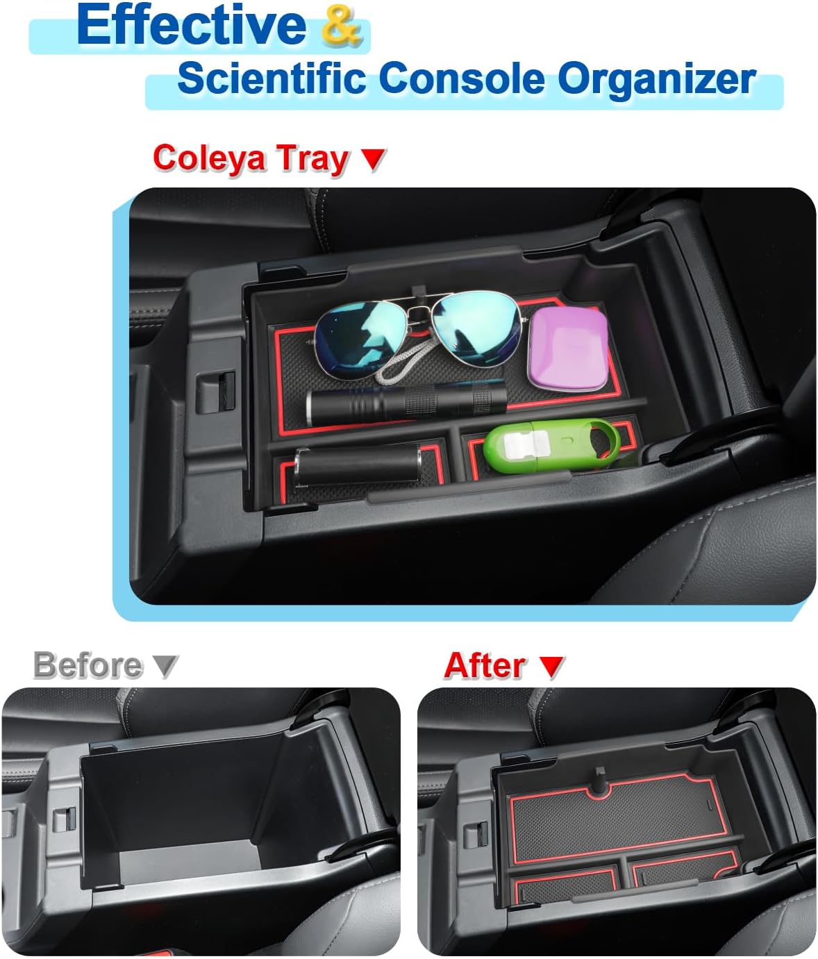 Organizador de consola central Crosstrek 2024 para Subaru Crosstrek (BasePremiumSportLimitedWilderness), inserto de bandeja de consola Crosstrek