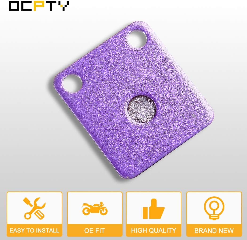 OCPTY Pastillas de freno de fibra de carbono para Yamaha Grizzly 350 YFM350FGI 4×4 IRSYFM350G, 2007 08 2009 para Yamaha Big Bear 250 YFM250B