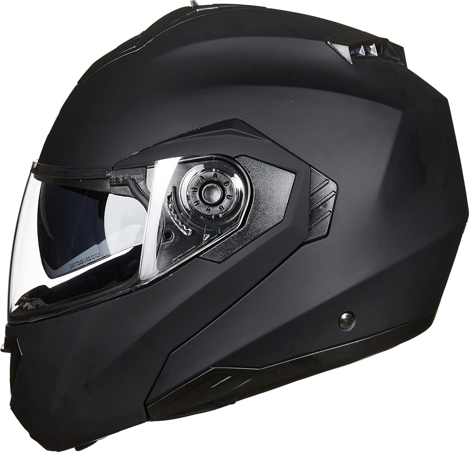 ILM Cascos de motocicleta para adultos con doble visera ampliada ventilaciones modulares de cara completa Cascos para motos hombres mujeres DOT