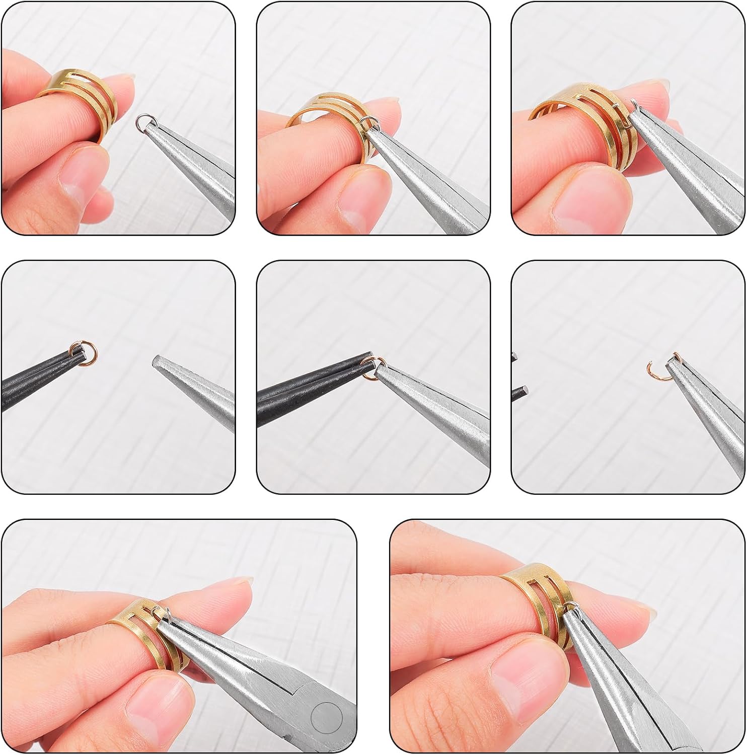 5 alicates de joyería, alicates para hacer joyas, herramientas con alicates de punta de aguja, alicates de punta redonda, alicates de nariz de