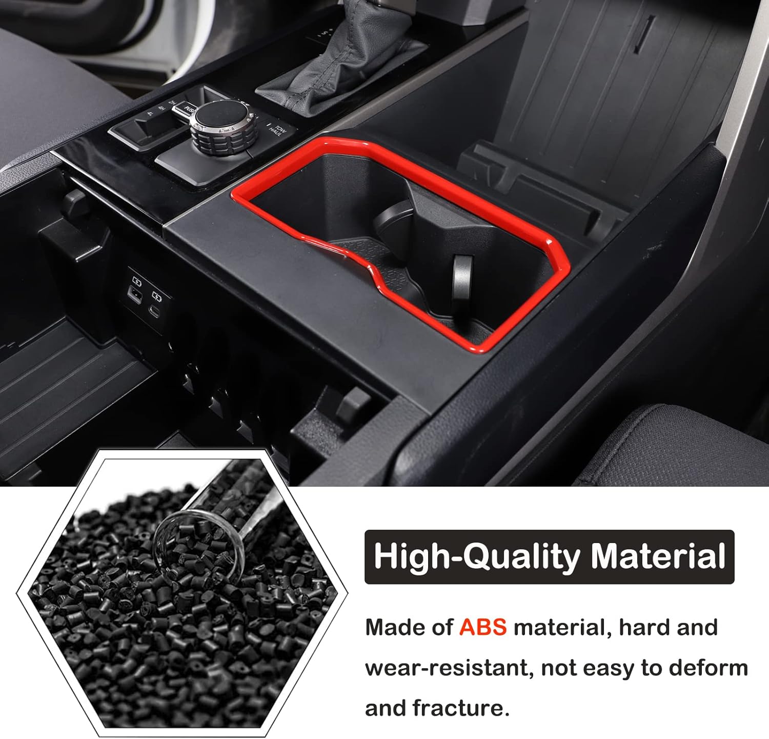Soporte para portavasos de asiento delantero de automóvil, compatible con Toyota TundraSequoia 2022-2023, soporte para tazas de consola central de