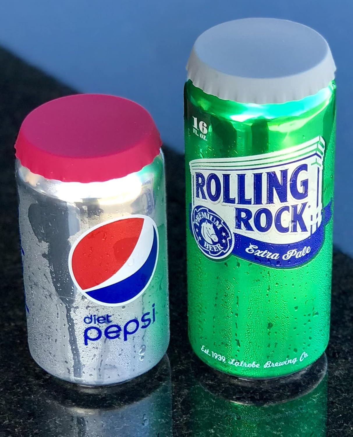 Tapas de silicona para latas de soda, tapas de latas, tapas de latas, protector de latas, tapón de latas, se adapta a latas de refresco estándar